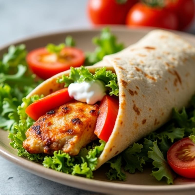 Healthy Buffalo Chicken Wrap