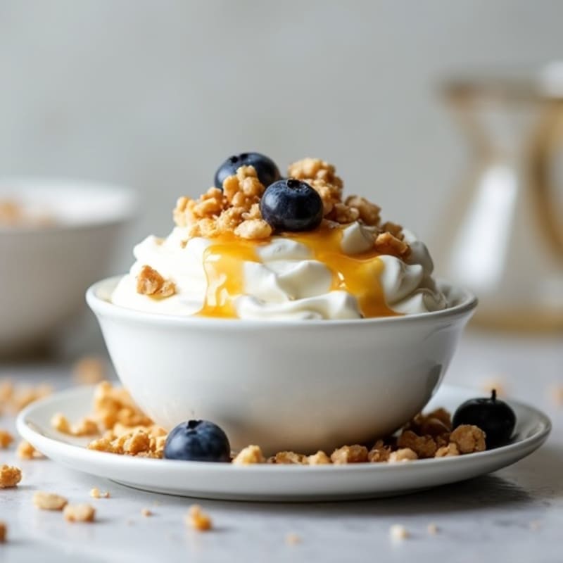 Creamy Vanilla Protein Yogurt with Chopped Chicken