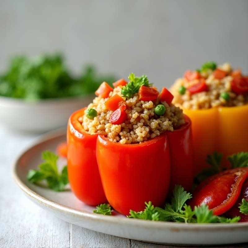 Hearty Lean Ground Turkey Stuffed Bell Peppers
