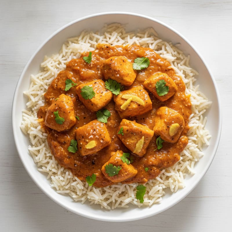 Spiced Butter Chicken with Basmati Rice