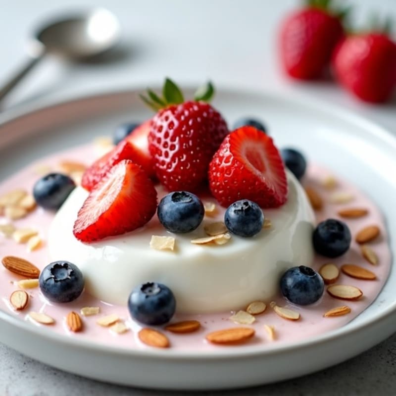 Creamy Greek Yogurt Protein Pudding with Berries