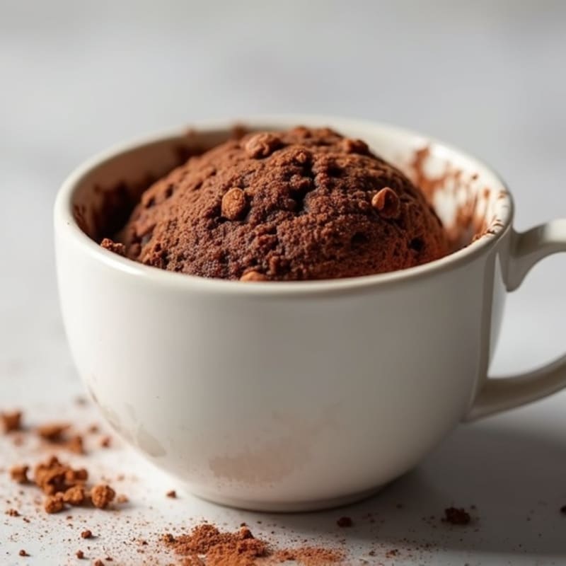 Fluffy Chocolate Protein Mug Cake