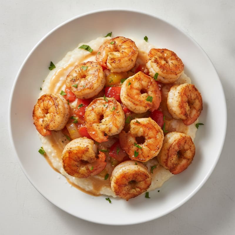 Cajun Shrimp with Creamy Grits