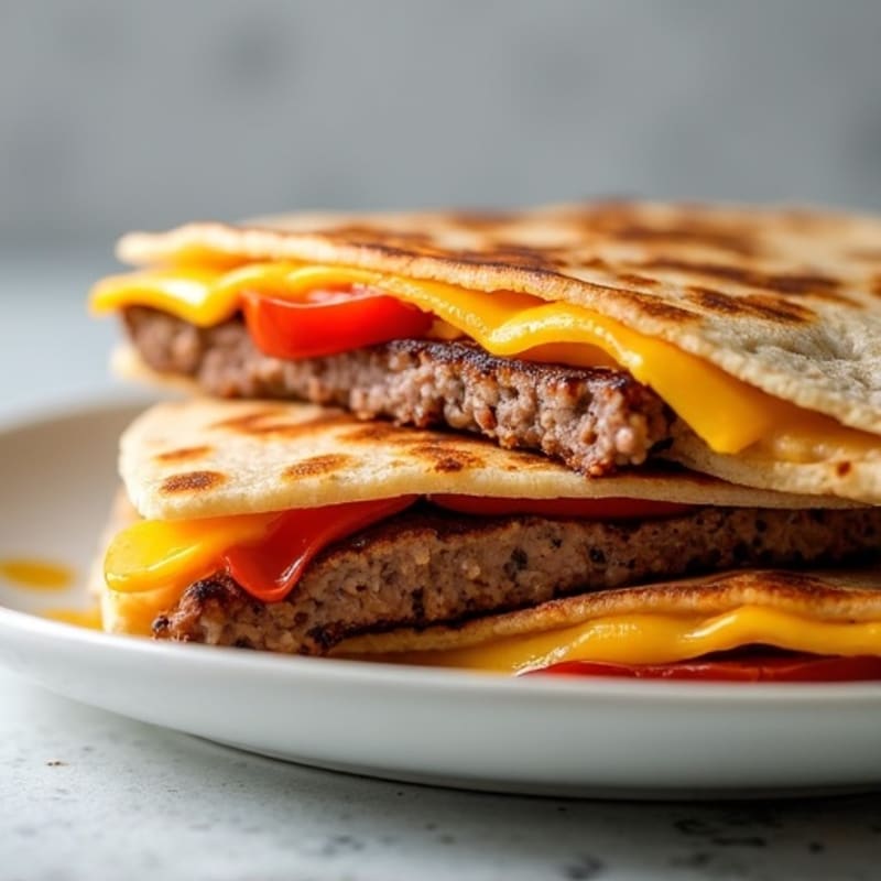 Crispy Lean Steak and Cheesy Whole Wheat Quesadillas