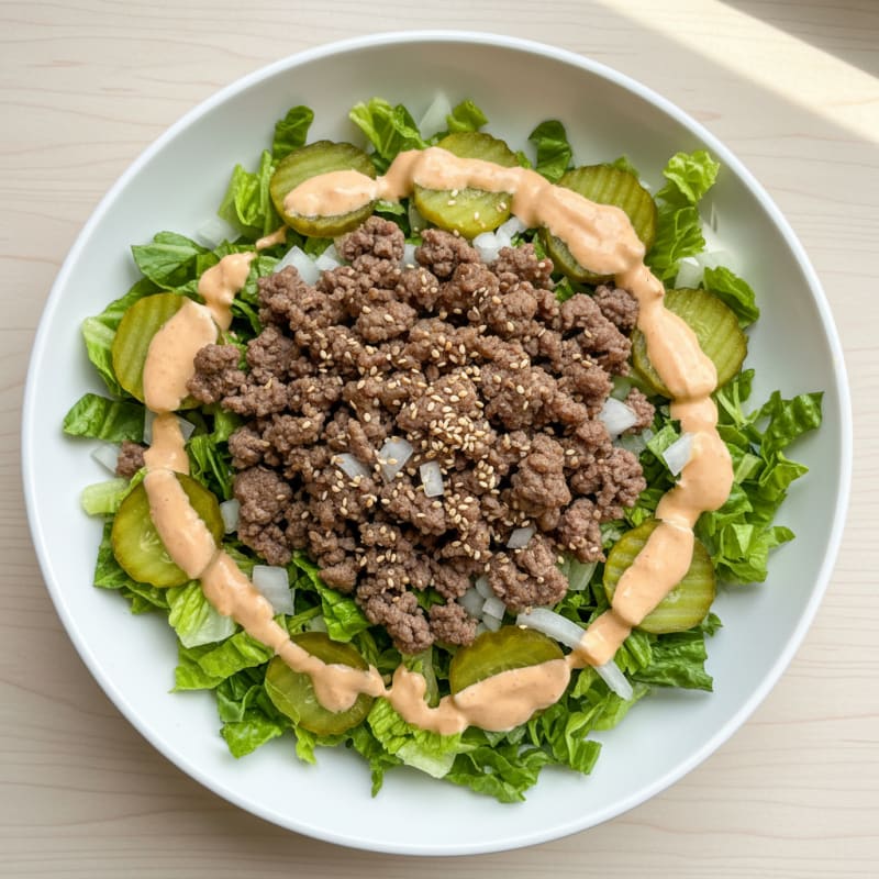 Big Mac Inspired Protein Bowl