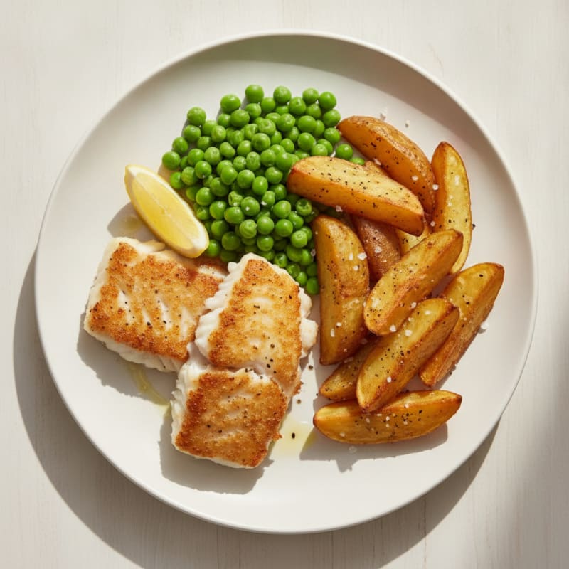 Classic Pan-Fried Cod and Chips