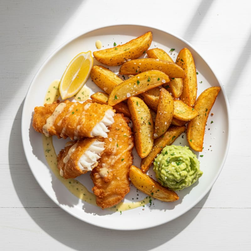 Classic Beer-Battered Fish and Chips