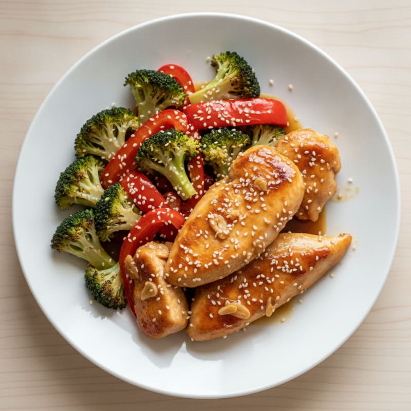 Teriyaki Chicken with Roasted Vegetables