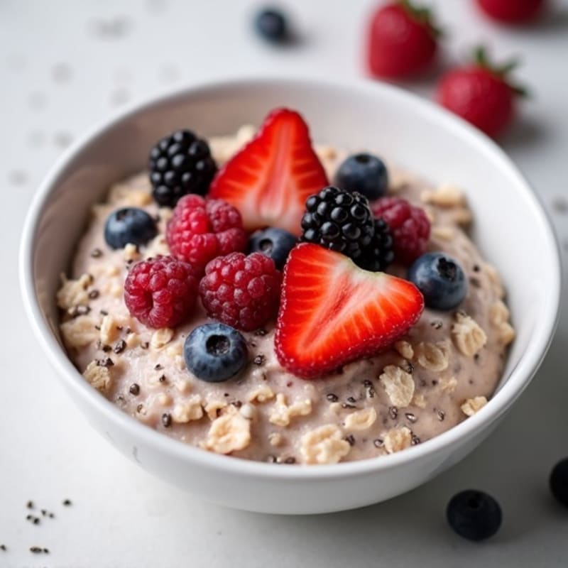 Creamy Berry Overnight Oats