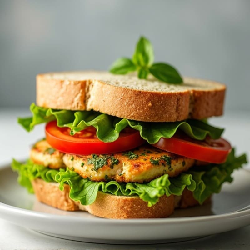 Grilled Chicken with Fresh Pesto Sandwich
