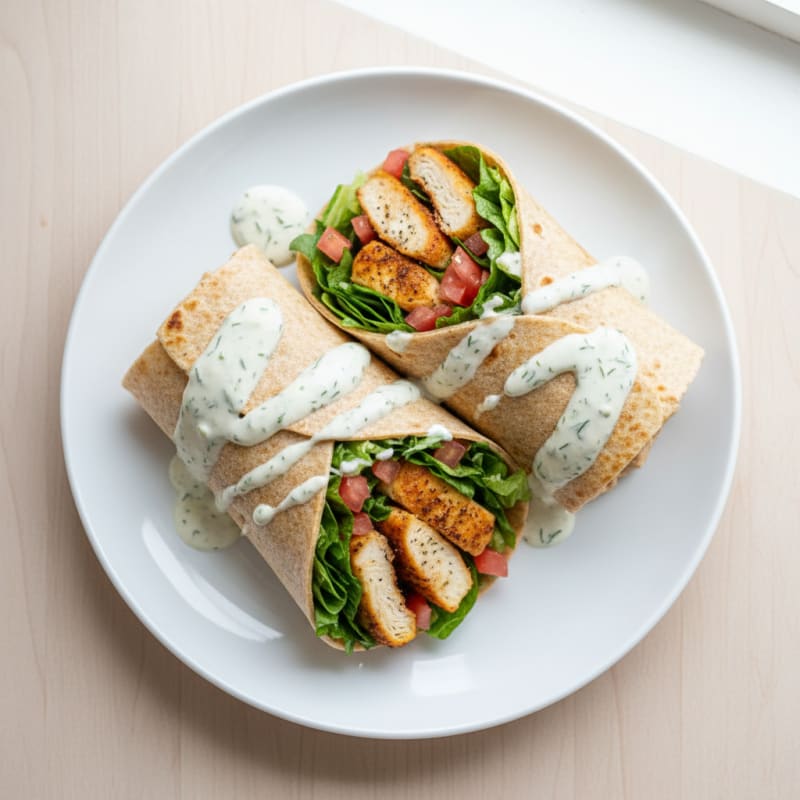 Crispy Chicken Ranch Wraps