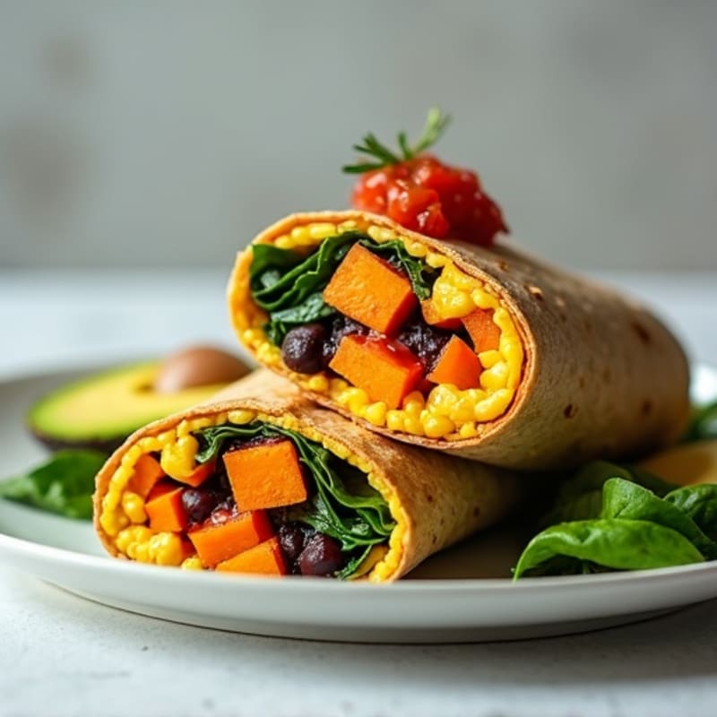 Protein-Packed Sweet Potato Breakfast Burrito