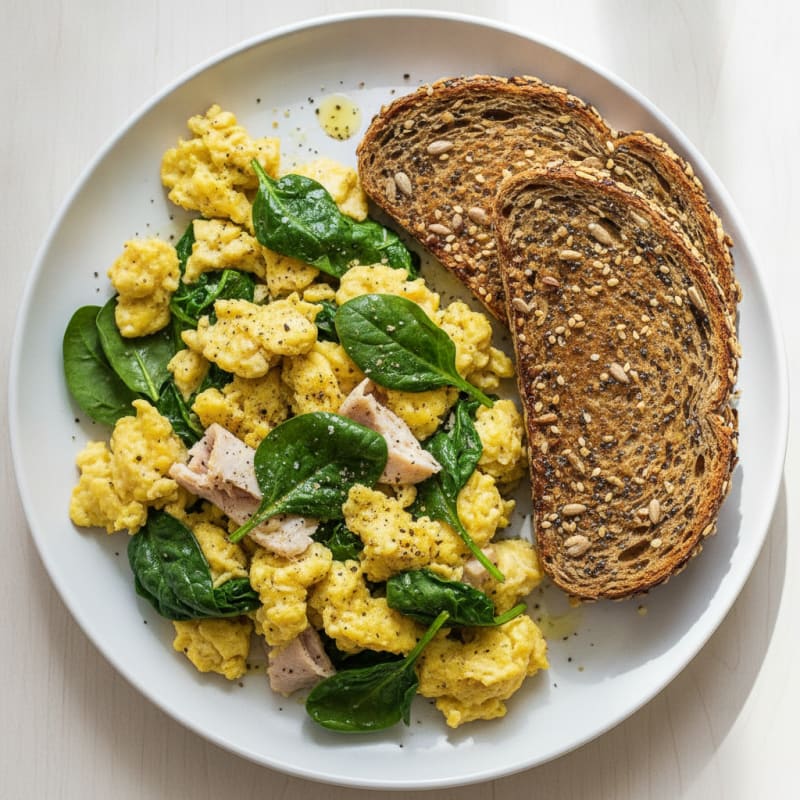 Protein-Packed Scramble with Seedy Toast