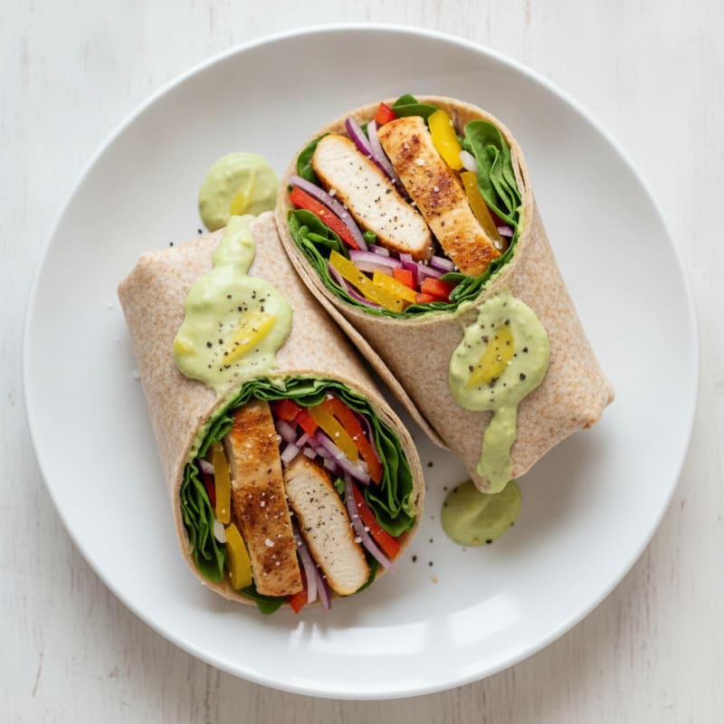 Chicken and Veggie Wraps