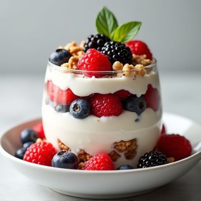 Cottage Cheese and Berry Protein Parfait