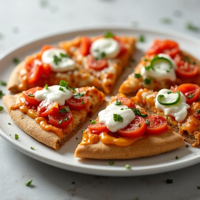 Crispy BBQ Ranch Chicken Flatbread Pizza