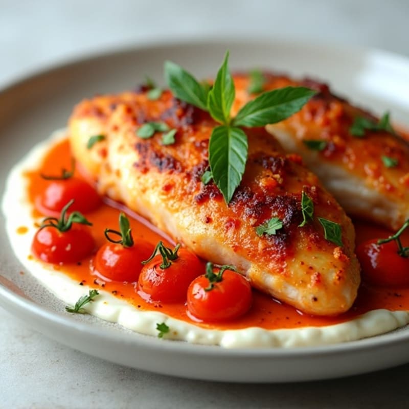 Spiced Chicken with Creamy Tomato Sauce