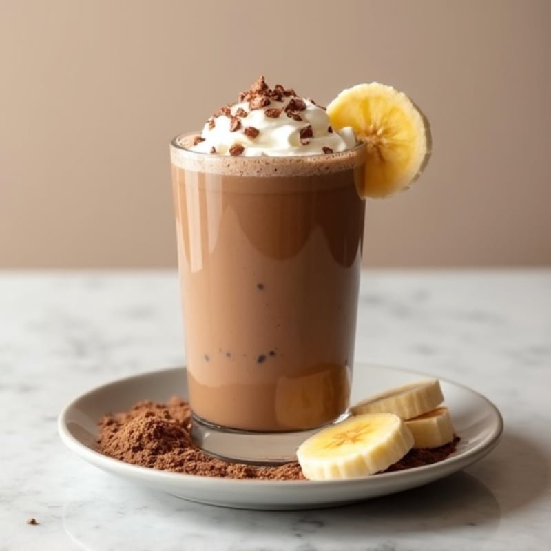 High-Protein Creamy Peanut Butter Chocolate Smoothie