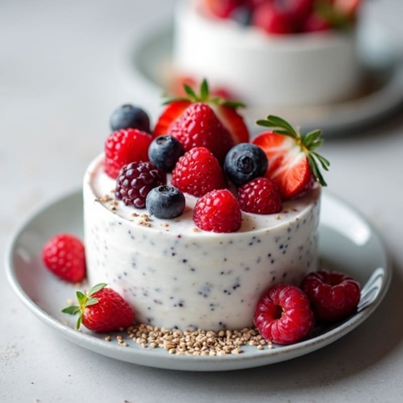 Creamy Berry Chia Seed Pudding