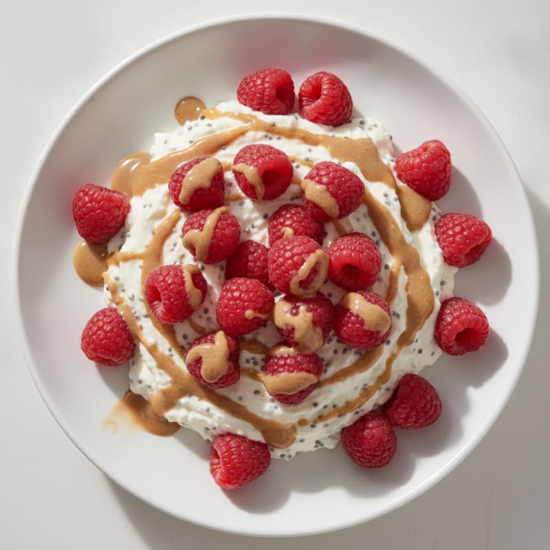 Silky Greek Yogurt Protein Mousse with Berries