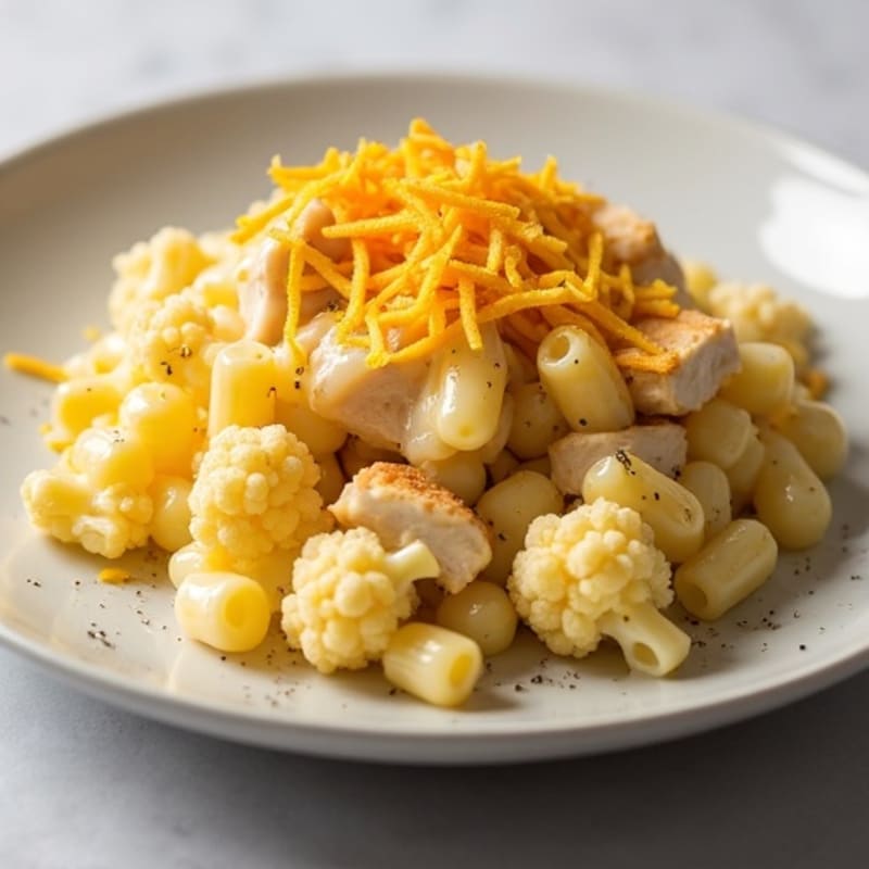 Protein-Packed Cauliflower Mac with Sharp Cheddar