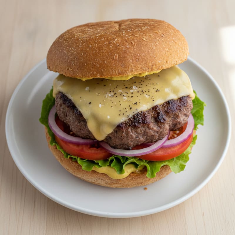 Classic Beef Burger with Cheddar