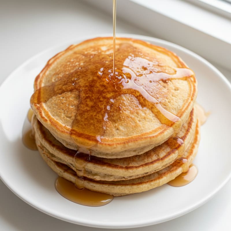 High-Protein Buttermilk Oat Pancakes