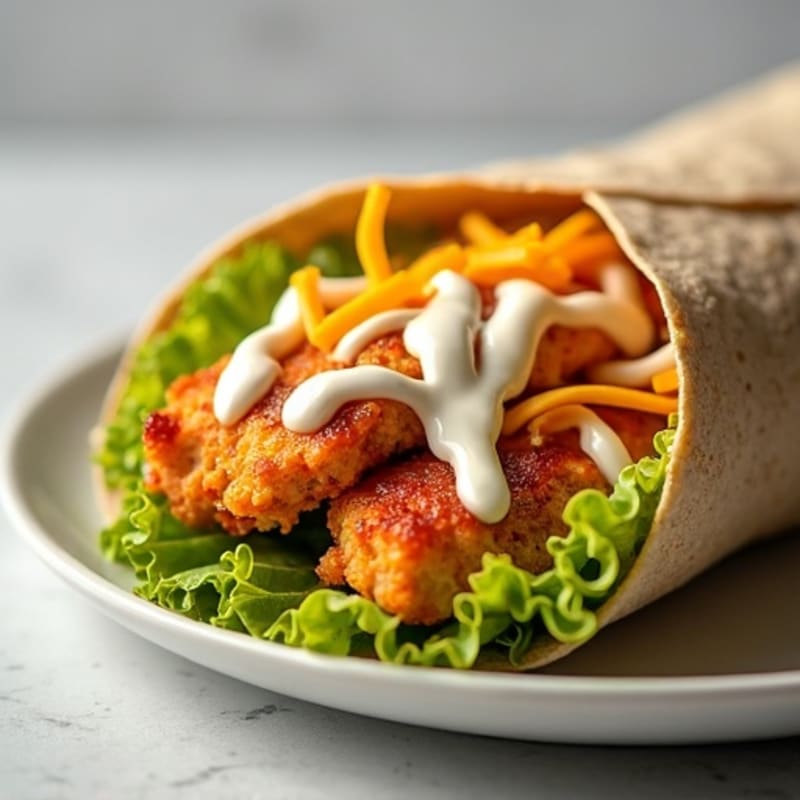 Crispy Buffalo Ranch Chicken Wrap