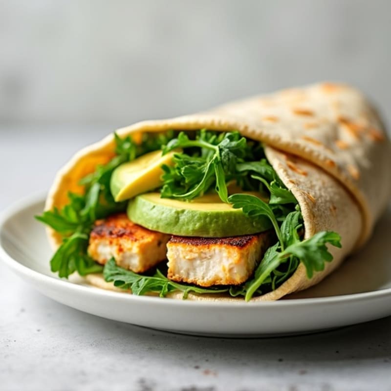 Creamy Chicken Green Goddess Wrap