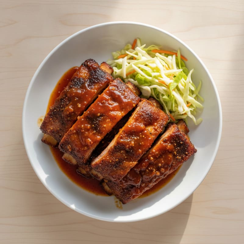 Smoked BBQ Ribs with Tangy Glaze