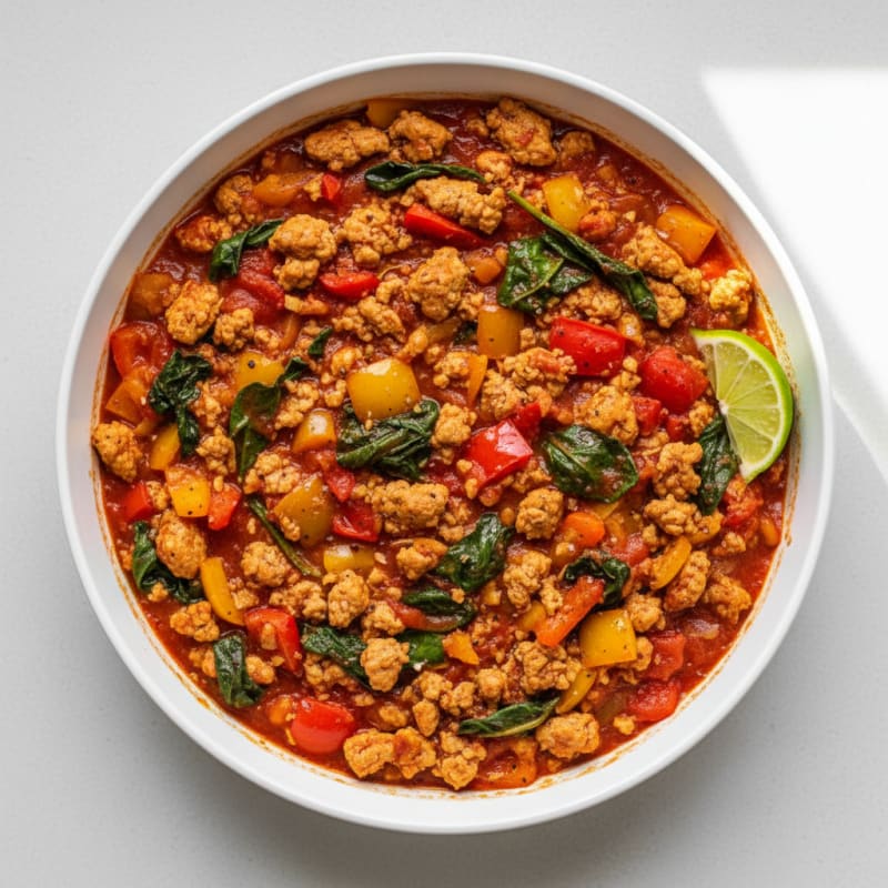 Zesty Turkey and Bell Pepper Skillet