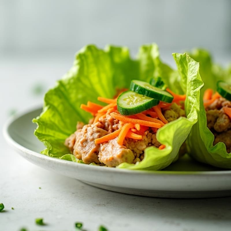 Spicy Tuna Crunchy Lettuce Wraps