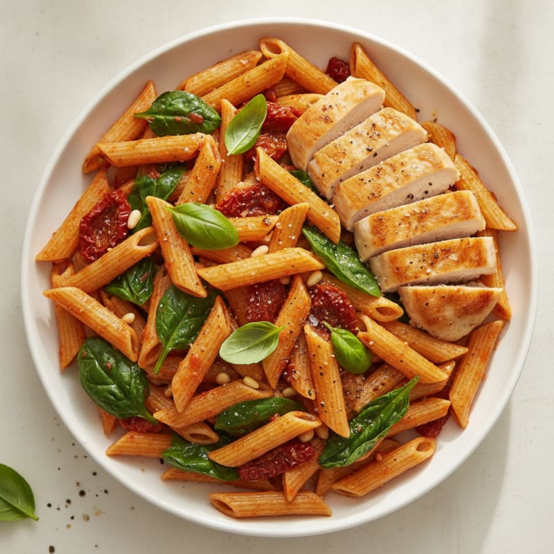 Sun-Dried Tomato Pesto Chicken Pasta