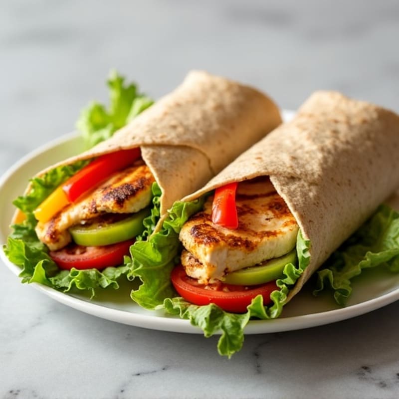 Grilled Chicken and Fresh Veggie Wrap