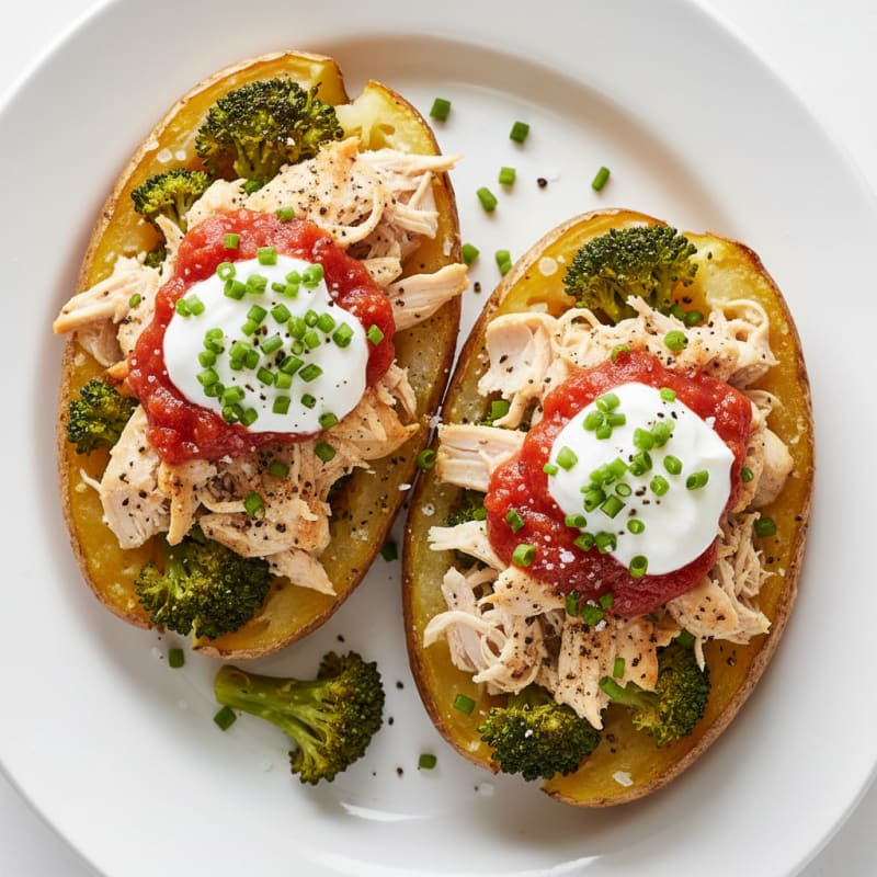 Loaded Baked Potatoes with Savory Toppings