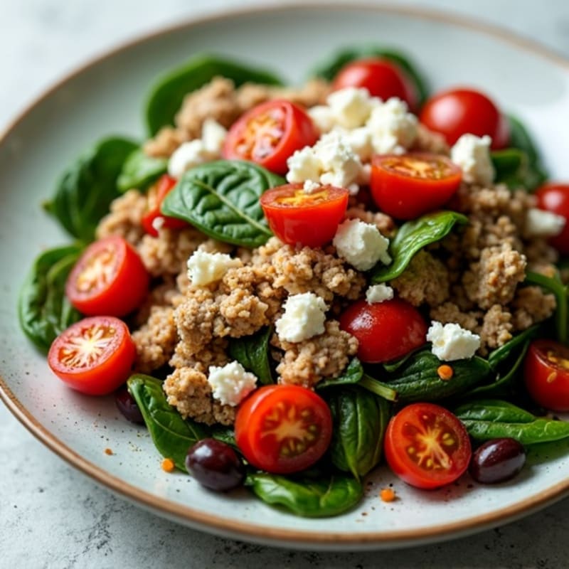 Quick Greek Turkey Skillet with Feta