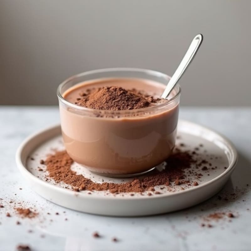 Silky Chocolate Protein Pudding with Greek Yogurt