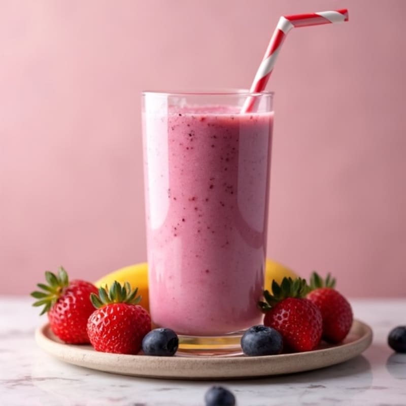 Silky Tofu Berry Protein Smoothie