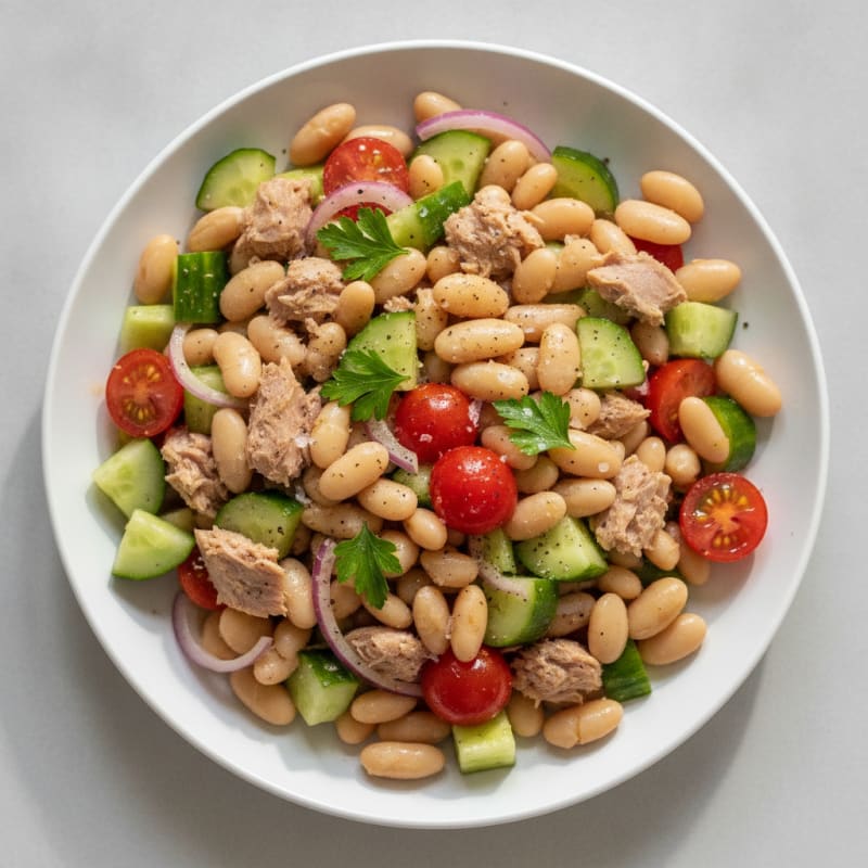 Mediterranean Tuna and White Bean Salad