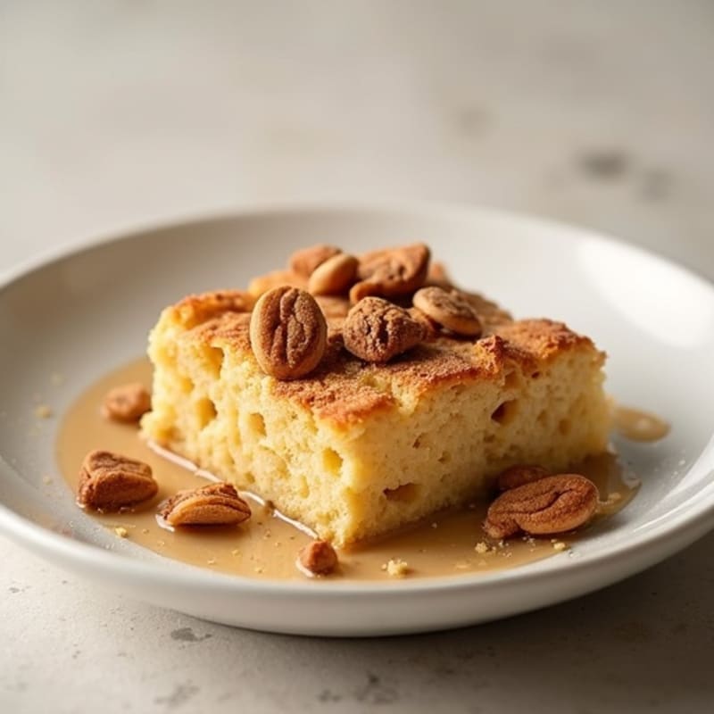 Protein-Rich Vanilla Almond Bread Pudding