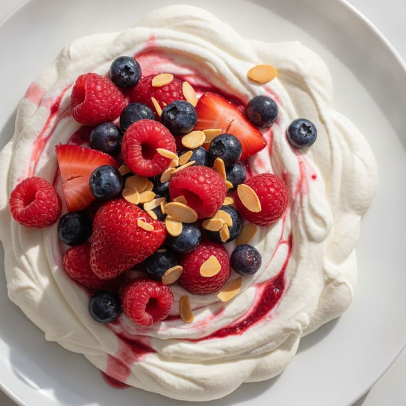 Greek Yogurt Protein Mousse with Mixed Berries