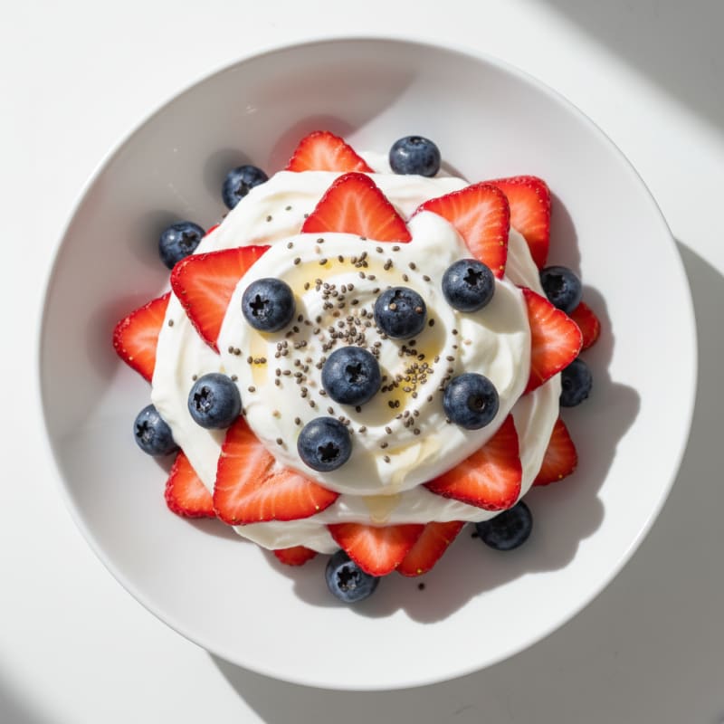 Greek Yogurt Protein Parfait with Berries