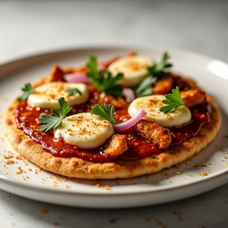 Crispy BBQ Chicken Flatbread Pizza