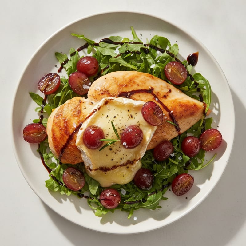 Baked Brie with Roasted Grapes