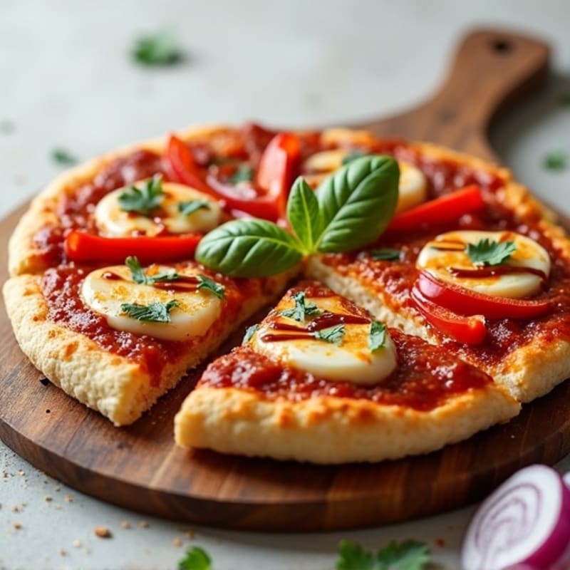 High-Protein Chicken BBQ Pizza