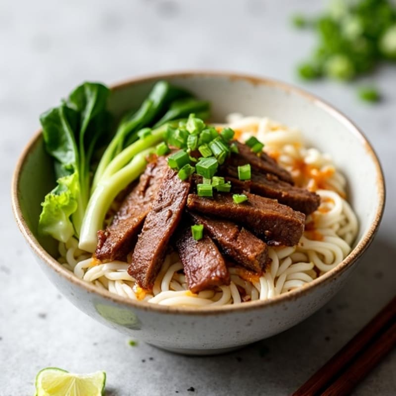 Ginger-Lemongrass Beef Noodle Bowl