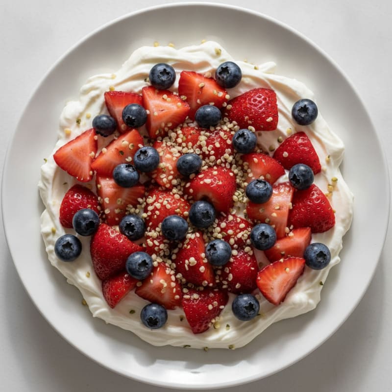 Silky Greek Yogurt Protein Pudding with Berries