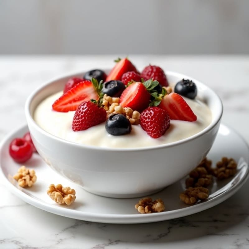 Creamy Greek Yogurt Protein Bowl with Mixed Berries