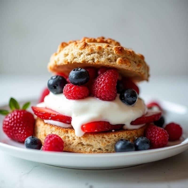 Protein-Packed Greek Yogurt Berry Shortcake