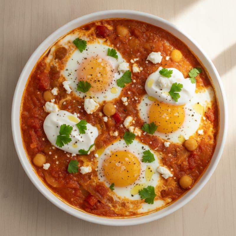 Baked Eggs in Spiced Tomato Sauce